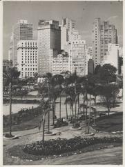Partial view of Praça da Bandeira in São Paulo