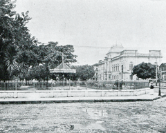Historic view of Praça da Piedade in Salvador Bahia with the old Superior Tribunal building from 1921