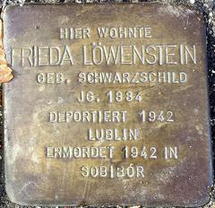 Stolperstein Dedicated To Frieda Löwenstein Geb. Schwarzschild