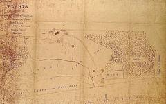 Antique map showing Sitio Morrinhos region in São Paulo city