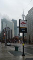 Osgoode subway station sign at University Ave. and Queen St. West in Toronto