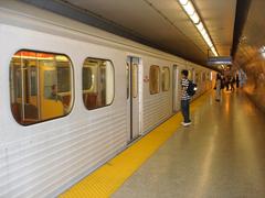 Queens Park Station subway platform in Toronto
