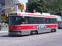 TTC CLRV streetcar 4013 on College Avenue at University