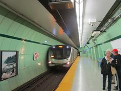 Saint Patrick streetcar at Dundas station in Toronto