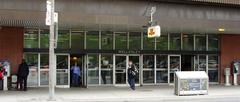 Toronto Transit Commission Wellesley subway station entrance on Wellesley Street East in Toronto