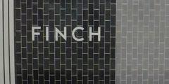 Tiles on the wall at Finch Subway Station in Toronto