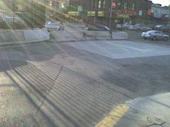 Closed Pemberton exit at Finch Station converted to parking lot