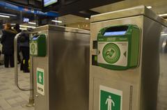 Presto card reader at Finch TTC subway station