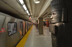Museum TTC Subway Station interior with modern design and lighting