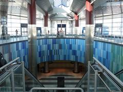 Sliding Pi artwork at Downsview Subway Station, Toronto subway art installation