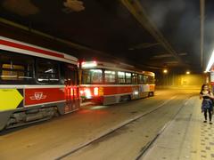 TTC streetcars at St Clair West station in Toronto