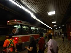 TTC streetcars at St Clair West station in Toronto
