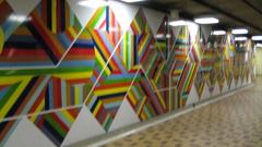 Artwork titled Tempo by Gordon Rayner at St. Clair West station