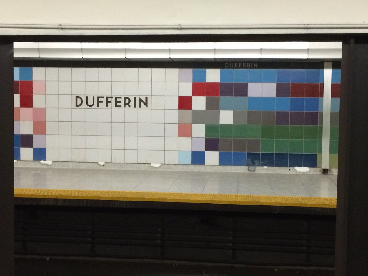 Exterior of Dufferin Subway Station in Toronto