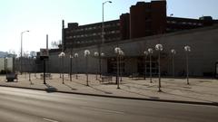TTC Leslie station entrance on Sheppard Avenue with modern architecture and clear signage