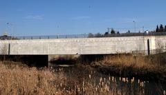 Sheppard subway tunnel crossing the East Don River