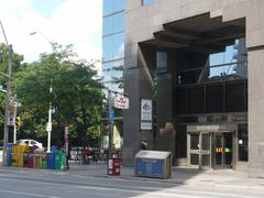 Main entrance on Sherbourne Street to Sherbourne subway station in Toronto