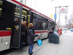 TTC bus 8174 at Sherbourne and Bloor intersection in Toronto