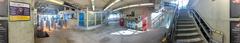 Panoramic view of TTC's original McCowan station on the Scarborough Rapid Transit line