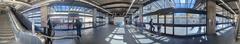 Panoramic view of the original Scarborough Rapid Transit (SRT) station by the TTC in Toronto before closure