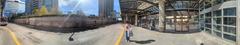 Panoramic view of the original Scarborough Town Centre station of the TTC's Scarborough Rapid Transit line