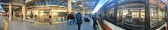 Panoramic view of TTC's original Scarborough Town Centre station showcasing the Scarborough Rapid Transit route