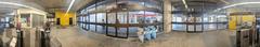 Panorama of TTC's original Scarborough Town Centre station showing the Scarborough Rapid Transit route before closure