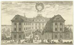 Bååtska palatset historical copper engraving showing the palace facade at Blasieholmsgatan 6 from 1669