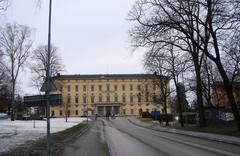 Uppsala University Library Carolina Rediviva exterior view with historic architecture