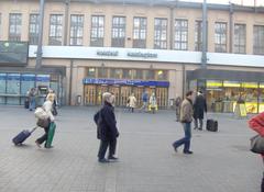 Helsinki Central Railway Station exterior with clock tower