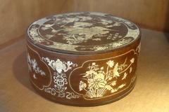 Vietnam Museum of Ethnology exhibit - betel nut box with shell inlay