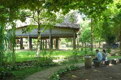 Exterior view of Vietnam Museum of Ethnology in Hanoi showcasing traditional architecture