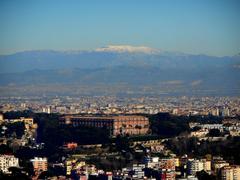 Capodimonte Museum viewed from Sant'Elmo castle in Naples