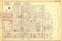 Historical Bromley map plate 175 of Manhattan, New York City, 1927