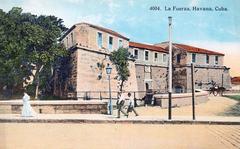 Photomechanical postcard of La Fuerza in Havana