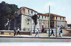 Photomechanical print postcard of La Fuerza in Havana from 1907