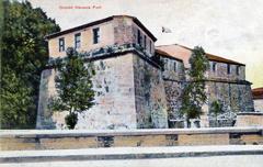 Oldest fort in Havana, Cuba photomechanical tinted print postcard