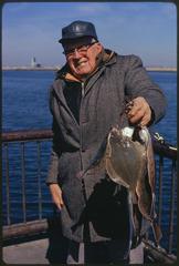 People engaging in activities on McCorkle Fishing Pier at Castle Island Boston Harbor recreation area