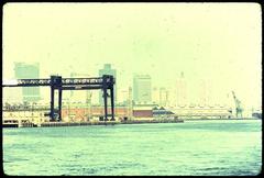 Castle Island with Fishing Pier and partially engaged E.P. research aboard ship Westward S.E.A. school ship