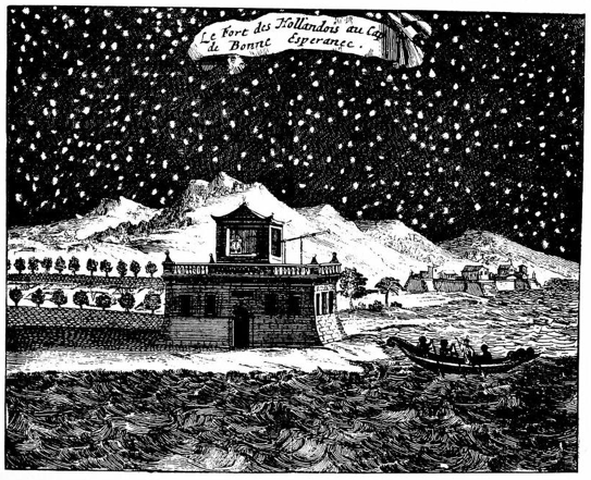 Historic Dutch Fort at Cape of Good Hope in 1689