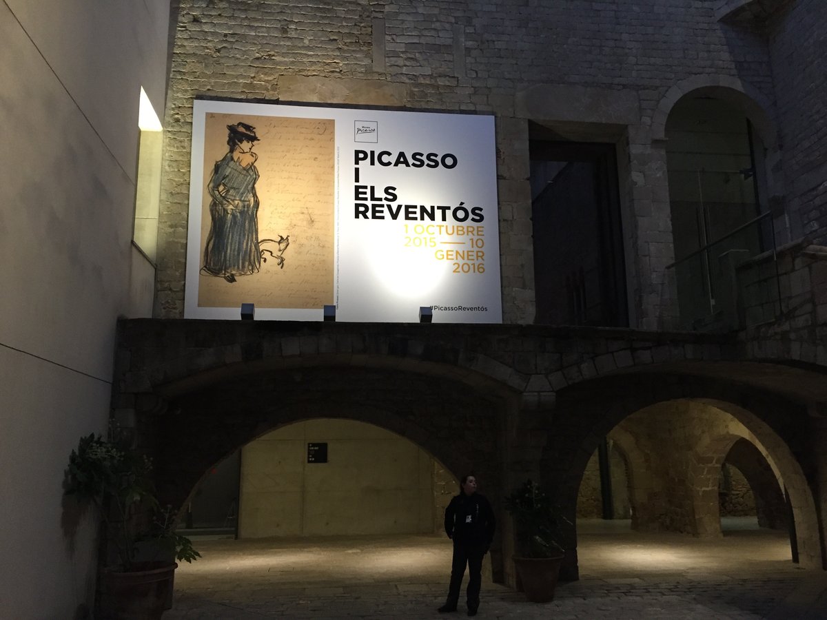 Exhibition poster for Picasso and Raventós artwork