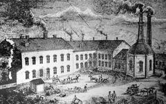 Old paint factory at Ladugårdsgärde before 1902