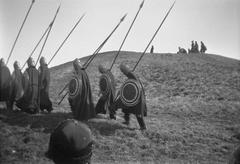 Mirakelspel at Gamla Uppsala historical site with traditional storytelling scene