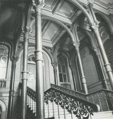 Staircase inside the Old National Archives building in Stockholm