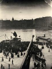 View of Stockholm's inner city from Skeppsbron during Emperor Wilhelm II's visit
