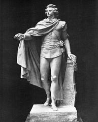 Clay model of Gustav III of Sweden made by Johan Tobias Sergel for statue on Skeppsbron Stockholm