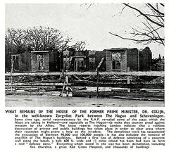 Ruins of the house of former Prime Minister Dr. Colijn at Sorghvliet Park in The Hague