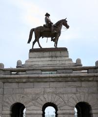 Statue of Ulysses S. Grant on horseback at Ulysses S. Grant Monument in Lincoln Park