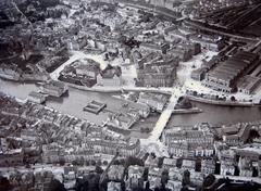 Spelterini flying over Limmat River landscape