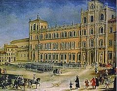 18th century canvas painting of the Ducal Palace of Modena